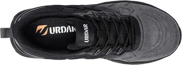 Черевики захисні чоловічі/жіночі LARNMERN зі сталевим підноском. Легкі, зручні, кольорові. Розмір 47 EU, темно-сірий.