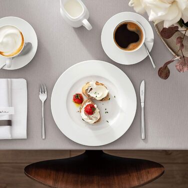 Villeroy & Boch – Royal Coffee Set, 18-Piece White, 6 Persons, Dishwasher-Safe, Microwave-Safe, Coffee Serving Set, Coffee Service, Breakfast Set, Cups, Breakfast Plates, Premium Porcelain