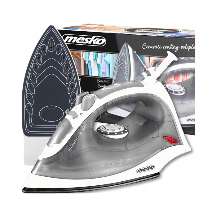 Парова праска Mesko Ceramic Anti Calc Anti Drip Strażak, 2800 Вт