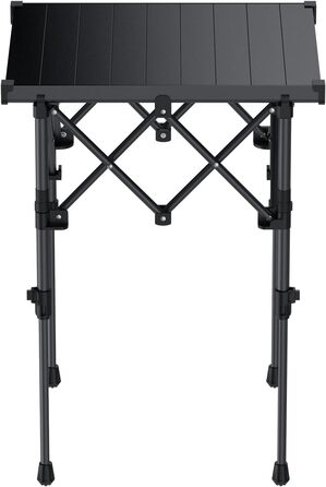 Складаний туристичний стіл Funykich 82x40 см, регулювання висоти (44/70 см), з сітчастою кишенею, для пікніка, кемпінгу, BBQ, саду