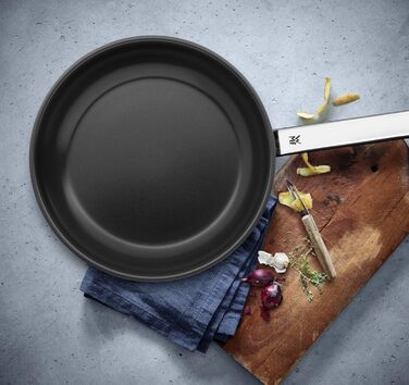 WMF Durado Induction Nonstick Fry Pan - 28cm Cromargan Stainless Steel with Ceramic Coating, Oven-Safe
