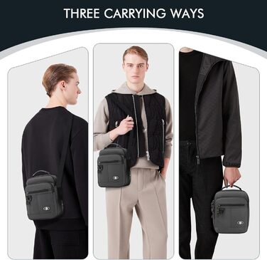 Чоловіча сумка на плечі BAGZY: велика нагрудна сумка-рюкзак для роботи, навчання та подорожей (579grün)