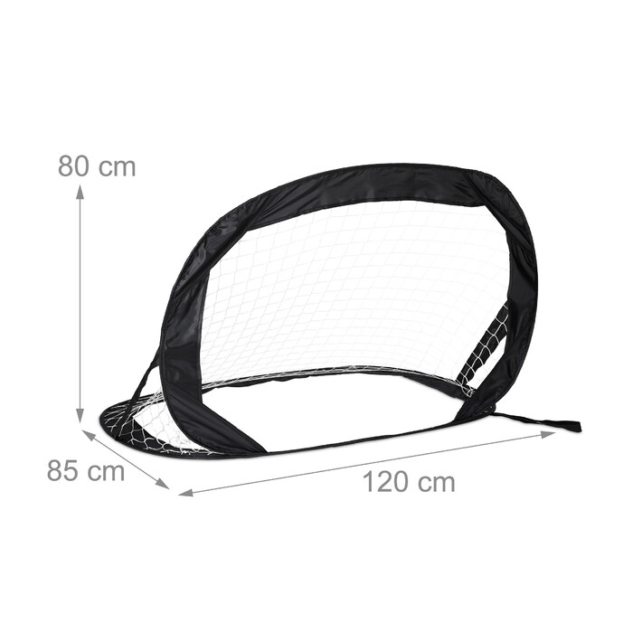 Relaxdays Pop-Up Football Goals - Set of 2