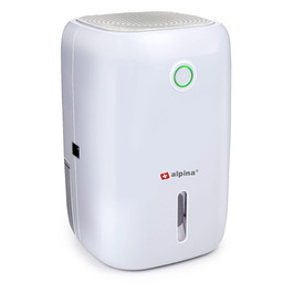 Електричний осушувач повітря Alpina – компактний, 330 мл/день, для підвалу, спальні, офісу (до 50 м²), знімний резервуар для води, білий