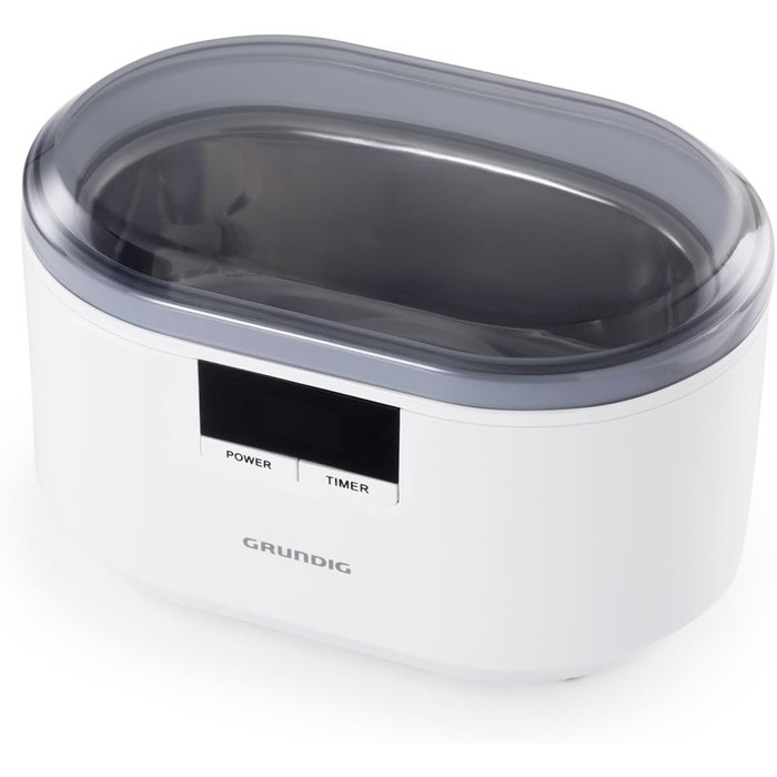 Ультразвуковий очищувач Grundig UC 6620 з таймером, 500 мл, 50 Вт, білий