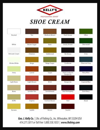 Kelly's Shoe Cream - Professional Shoe Cream - 1.5 oz - Olive