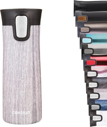 Термокружка Contigo Pinnacle Autoseal з нержавіючої сталі, 420 мл, вихідний отвір, без BPA, для кави з собою