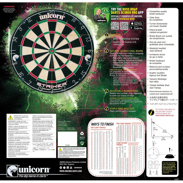 Unicorn Einhorn Stürmer Dartscheibe Tournament Board