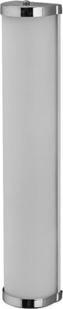 LEDVANCE BATHROOM CLASSIC CYLINDER Bathroom Wall Light, Chrome, E14 Socket, can be equipped with a smart bulb, high-quality workmanship, cylindrical shape, IP44 protection class (Chrome, 455mm)
