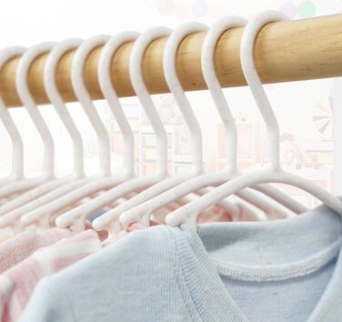 54 дитячі вішалки для одягу Ilauke з пшеничного соломи, 10,6 дюймів, для немовлят та дітей, економія місця, для зберігання дитячого одягу