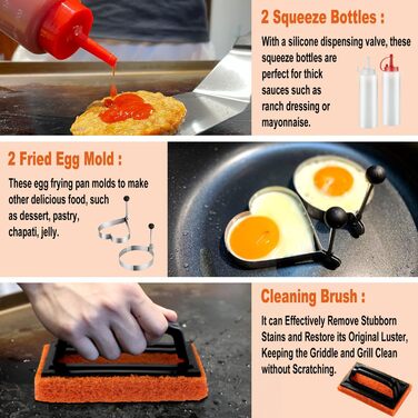 Набір інструментів для гриля Noble Family 38шт: шпатель, щипці, прес для бургерів, сумка. З нержавіючої сталі. Прекрасний подарунок для чоловіків.