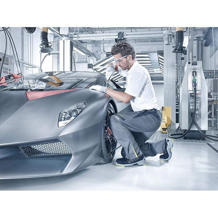 Робочі черевики Uvex 1: безпечні, легкі та дихаючі - S1, чорно-лаймові, 40 EU