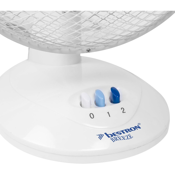 Вентилятор настільний Bestron DDF27Z, 29 см, 2 швидкості, білий