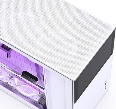 Корпус JONSBO D31 mATX з загартованим склом, білий