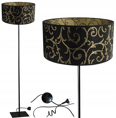 Підлогова лампа Adex E27 60 Вт, чорний та жовтий колір