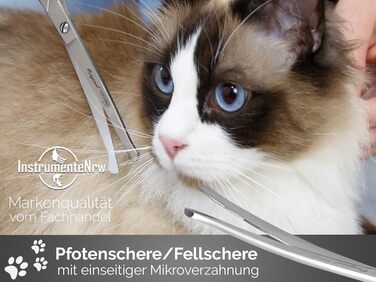 Ножиці для стрижки собак та котів Solingen, професійні ножиці для грумінгу з мікрозубом, 16,5 см, Made in Germany