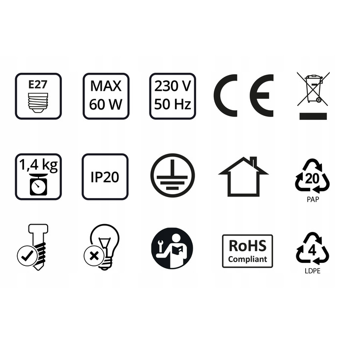 Підвісна люстра Luxolar 497 на 3 цоколі E27