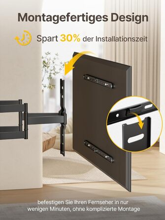 Кріплення для телевізора monTEK Ultra Slim, поворотне, для телевізорів 43-90 дюймів, товщина 1,1 см, VESA 600x400 мм, до 60 кг