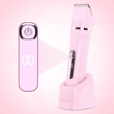 Електричний жіночий тример 3-в-1 MIFXIN для бікіні, тіла, обличчя. Вологостійкий IPX6. У комплекті: тример, епілятор, бритва. (Лідний/Рожевий)