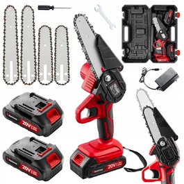 Акумуляторна ланцюгова пила Bartimex 20V 800W, 2 акумулятори по 2,0 Аг