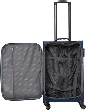 Тролей-валіза NOWI Korfu Weichschalen L, 50L, блакитна – зручний та легкий багаж для подорожей