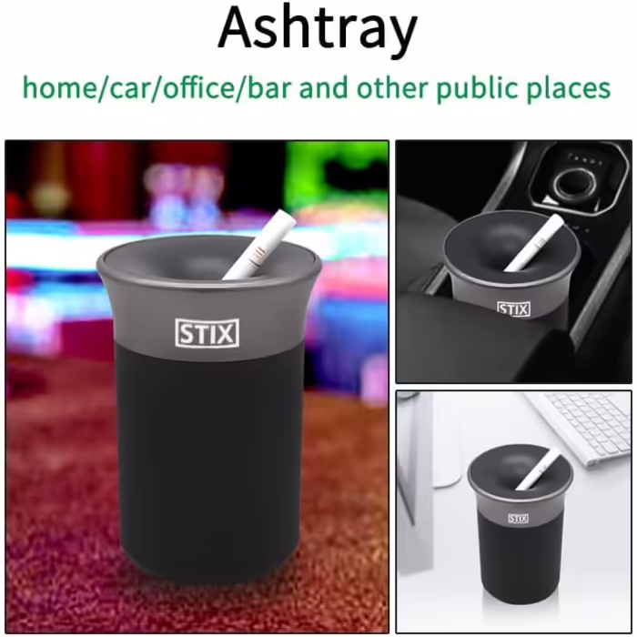Автомобільна попільничка STIX для IQOS Iluma, GLO Neo, Heets, 2 шт, золота та сіра