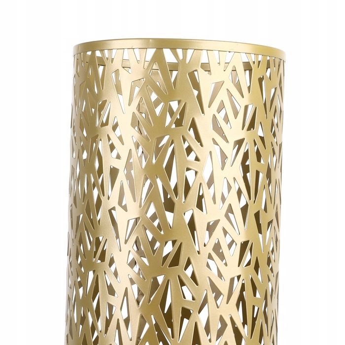 Металевий підставка-парасольниця, кругла/трикутна, золотиста, великий розмір