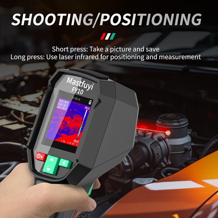 Тепловізор інфрачервоний FY10-black -20℃~550℃, 96x96, 2.4