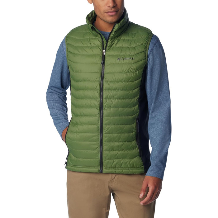 Жилет Columbia Powder Pass Hybrid Puffer Vest для чоловіків, теплий, чорний (1 шт.)