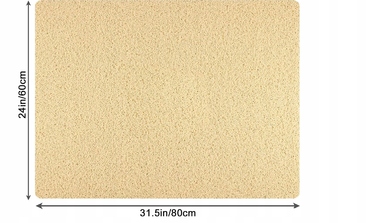 Протиковзаючий килимок для душу 60 x 80 см, м'який, ПВХ