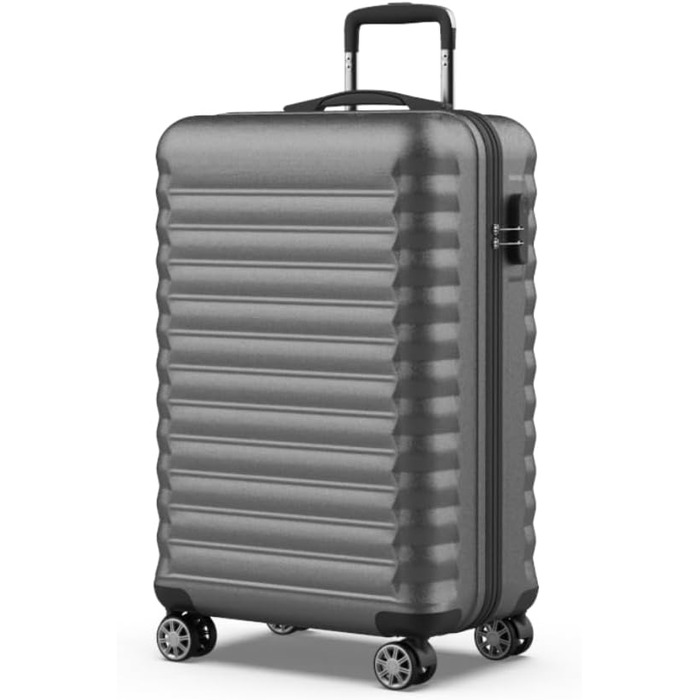 Набір валіз NUMADA 4 шт. (75см, 63см, 53см, органайзер) - ABS, жорсткий, з коліщатами