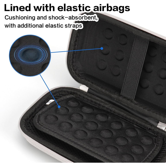 Органайзер для кабелів Teskyer, водонепроникний, жорсткий корпус, сірий, 8,5 x 17,5 x 6 см