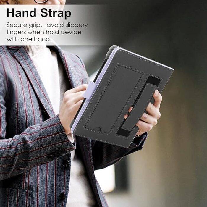 Чохол для Kindle Paperwhite/Kobo Clara HD/Pocketbook/Tolino/Sony E-Reader (6-6.8 дюймів), шкіряний, з підставкою, фіолетовий