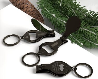 60 Pieces Personalized 4-in-1 Multifunction Bottle Opener, Black Nail Clipper, Wedding Favors, Brewery, Private, Customized, Multi-Tool Gifts for Men.
