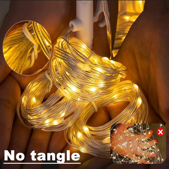 Лампочки-завіса 3x3м, 300 LED, USB, 8 режимів, пульт, IP65, тепле світло, для декору, свята, вечірки