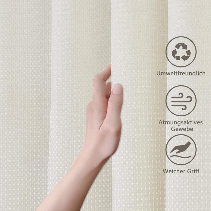 Шторка для душу Waffel з тканини поліестер, 183x183 см (зелена), з 12 кільцями, вологостійка, для ванни та душу