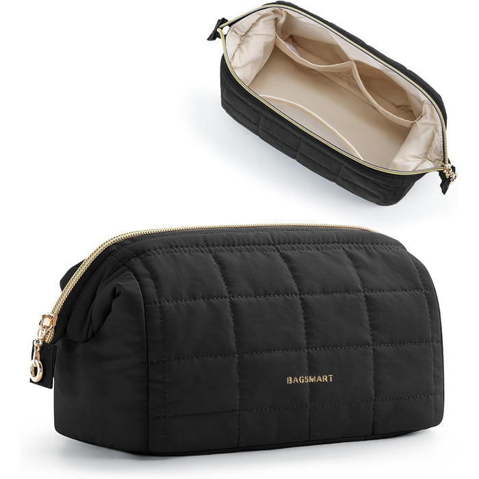 Косметичка BAGSMART для макіяжу та подорожей, чорна