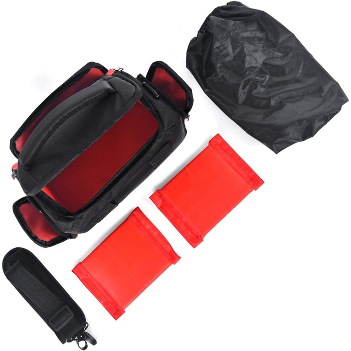 Сумка для камери FOSOTO велика, на плече, сумісна з Nikon d5600 d3500 D3200 D3300, Canon, Sony, водонепроникна