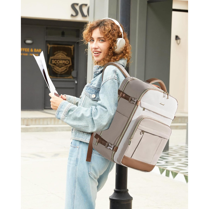 LOVEVOOK Рюкзак ручної поклажі, 40L, для ноутбука 17