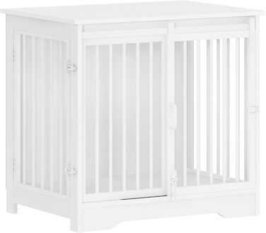 Сучасний вольєр для собак Hzuaneri DFC84301B, 69x49x64.5 см, з 2 дверцятами, для дому