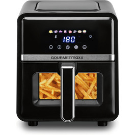 Фритюрниця без олії GOURMETmaxx 4.5L з цифровим дисплеєм, таймером та захистом від перегріву, чорна
