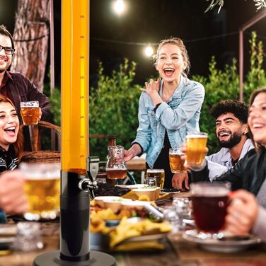 GOODS+GADGETS XXL Drinks Column Beer Column Beer Tower Party Beer Dispensing Column with Tap (5 Liter)