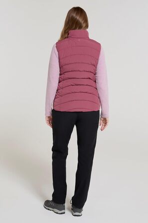 Жіночий жилет Mountain Warehouse Opal з утеплювачем - легка термокуртка, кишені на блискавці, водовідштовхувальний (32, Рожевий)