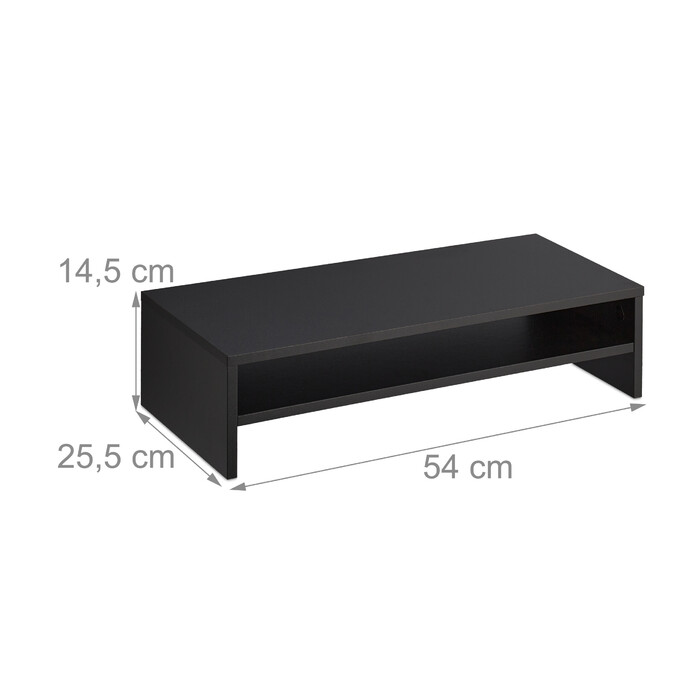 Relaxdays Monitor Stand with Additional Storage