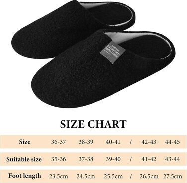 Чоботи додому зимові, плюшеві, теплі та зручні тапочки для дому та вулиці, антиковзні, дихаючі гостьові тапочки для жінок та чоловіків, чорні 40/41 EU