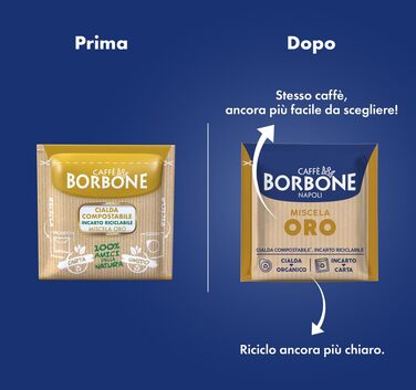 Кавові пади Caffè Borbone Gold, сумісні з ESE системою (44 мм), біорозкладні, 150 шт