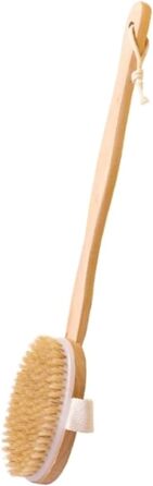 CambOs Bathroom Accessories Bath and Body Brushes for Women, Wood, Long Handle, Bath Brushes for Men, Boar Bristles, Shower Brushes, 16.1 inches