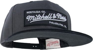 Кепка Mitchell & Ness 2 Tone Box Logo Snapback, універсальний розмір, чорний/сірий