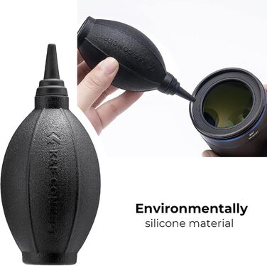 Набір для чищення оптики K&F Concept 15-в-1: лінзи, об'єктиви, сенсори. З рідиною для чищення, Lenspen, Blasebalg, мікрофіброю та серветками.