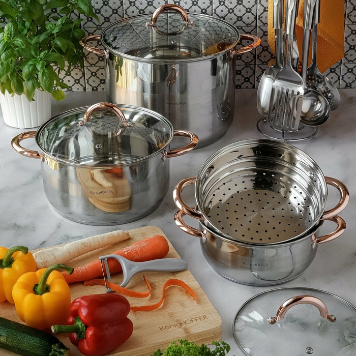 Традиційна каструля Konighoffer Faro Copper, 3,4 л